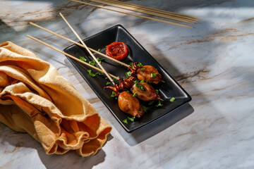 Grilled Calamari Squid Satay