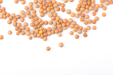 lentils close-up. green lentils. delicious lentils. lentil seeds