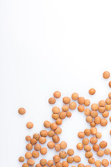 lentils close-up. green lentils. delicious lentils. lentil seeds