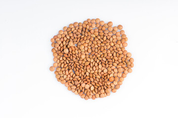 lentils close-up. green lentils. delicious lentils. lentil seeds