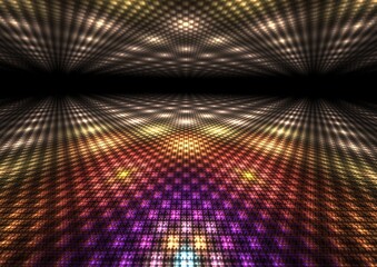 Abstract Colorful Dance Floor Background Texture