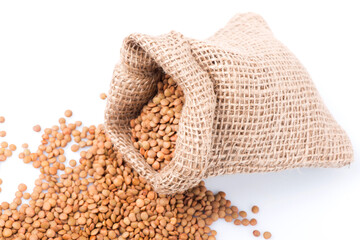 lentils close-up. green lentils. delicious lentils. lentil seeds