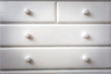 White chest of drawers modern wooden design.background texture minimalism