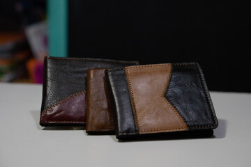 old leather wallet