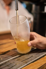 Cerveza en un vaso