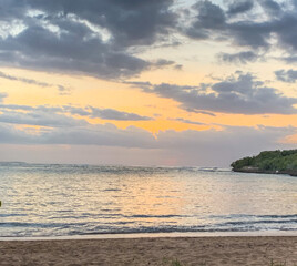 Fototapeta premium sunset over the sea