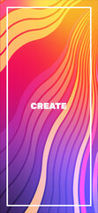 Abstract  gradient  wave. Vector vibrant background, with blending colors and textures. Vector Illustration For Wallpaper, Banner, Background, Card, Book Illustration, landing page
