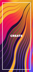 Abstract  gradient  wave. Vector vibrant background, with blending colors and textures. Vector Illustration For Wallpaper, Banner, Background, Card, Book Illustration, landing page
