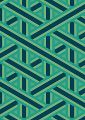 Colour Hexagon Tile Connection art background design illustration