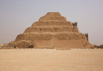 Fototapeta na wymiar Step Pyramid also known as Pyramid of Djoser