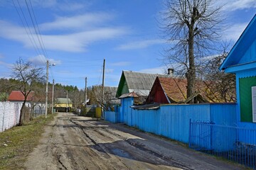 Village Korenevka in the Gomel region. Gomel region. Belarus.