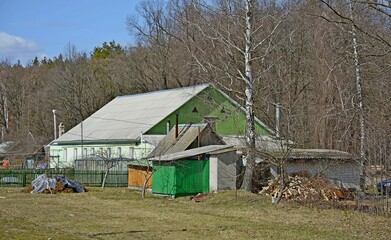 Village Korenevka in the Gomel region. Gomel region. Belarus.