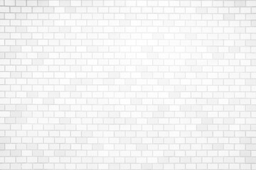 White Tile Brick Wall Texture Background.