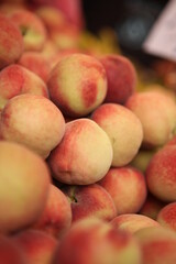 red Peaches at the market