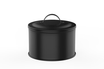 realistic cooking pot isolated on white background. 3D illustration