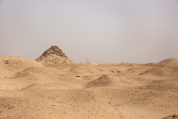 Fototapeta na wymiar The Userkaf pyramid at Saqqara