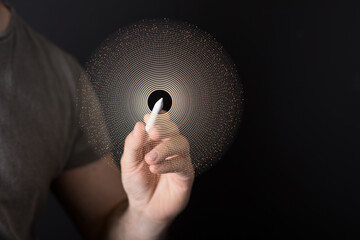 binary code interface digital touch