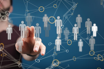 organization team concept networking.