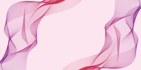 Bright abstract geometric rose gradient flow background