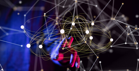 organization network team concept networking.