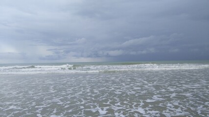 storm over the sea