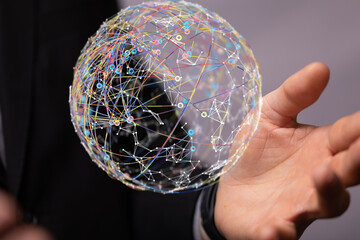  Digital Network and data concept.