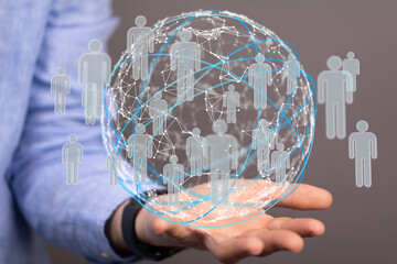  Digital Network and data concept.