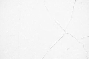 Obraz premium White Crack Concrete Wall Texture Background with Space for Text.