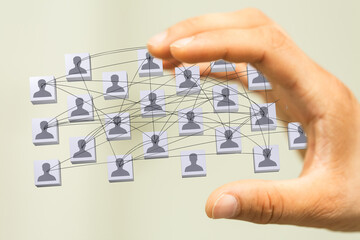 internet net and data digital concept teamwork.