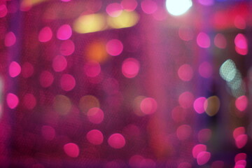 Abstract Pink Bokeh Light Background.