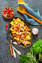 vegetabkes with meatballs