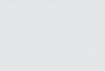 White Isometric Grid Paper Background with Grains.