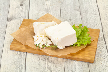 Greek traditional Feta soft cheese