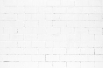 Fototapeta premium White Grunge Brick Wall Texture Background.