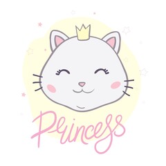 Cute little princess cat girl