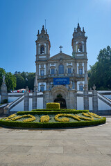 Portugal. Braga. Bom Jesus do Monte. Moses Square and the Church of Jesus the Merciful