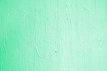 Abstract Neo Mint Color on Plaster Stucco Wall Texture Background that the one of 2020 Color Trends.