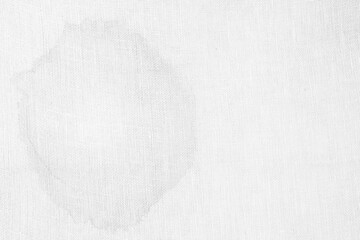 White Sack Texture Background with Water Stains.