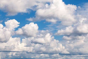 Beautiful clouds movement on the sky, white clouds background