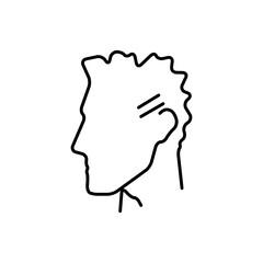 Face art icon illustration