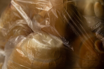 Approximate image of bread in a transparent bag