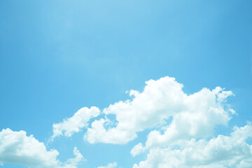 Blue sky with clouds background