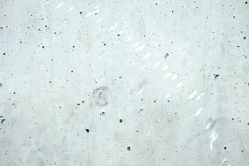 White Stain Paint on Gray Raw Concrete Wall Texture Background.