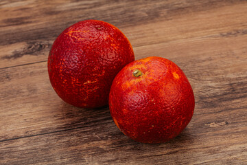 Red sweet orange over background