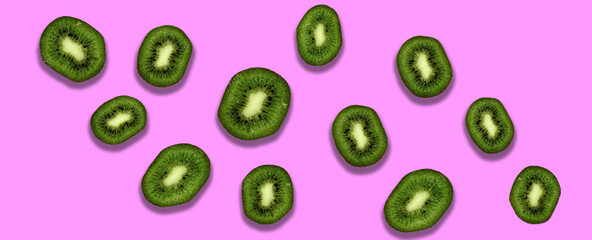 kiwi sfondo colorato poster fashion