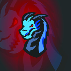 Dragon mascot logo