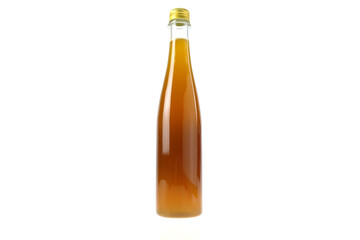 Natural Wild Honey in the Bottle Isolated on White Background.