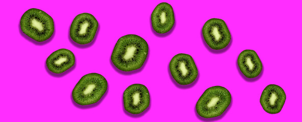 kiwi sfondo colorato poster fashion