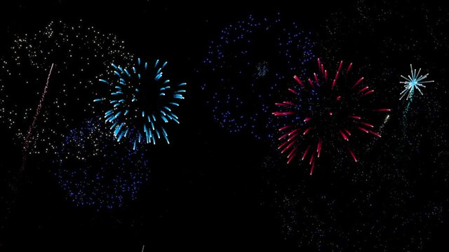 Fireworks animation background.