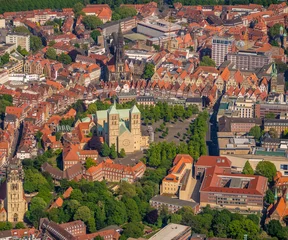 Luftaufnahme der Stadt Münster Westfalen NRW in Deutschland © FotoStuss